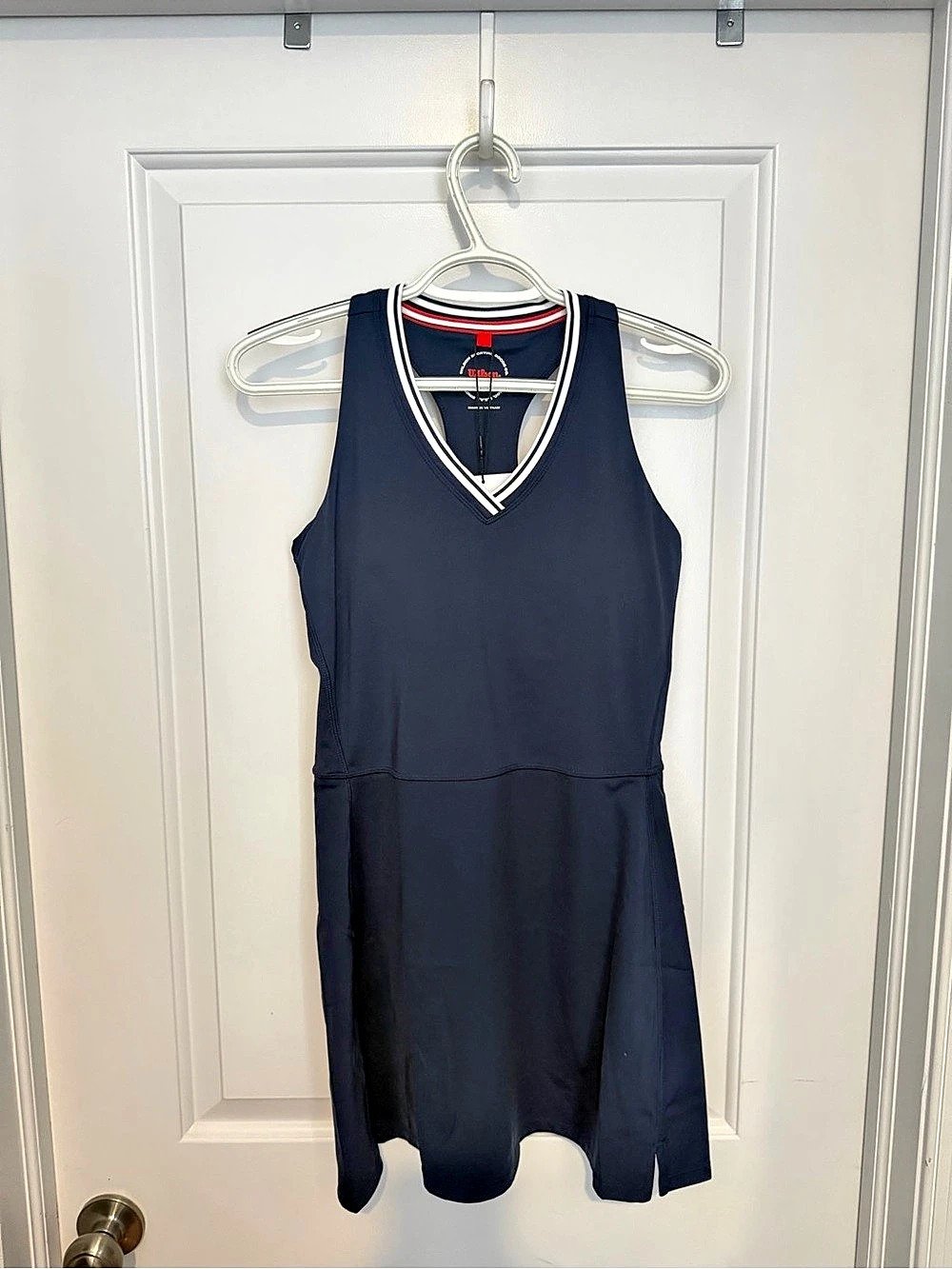 Wilson Tiebreaker Dress - Unlined Mini Dress Blue Medium